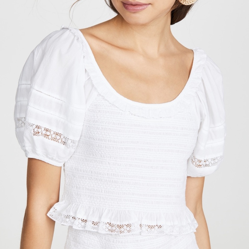 NWT Loveshackfancy Molly Top M $275